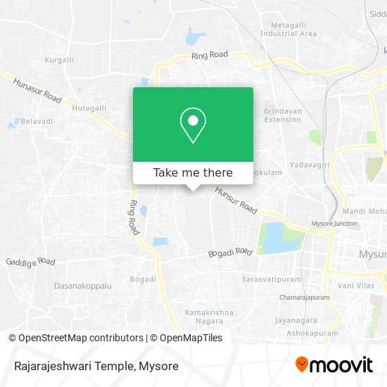 Rajarajeshwari Temple map