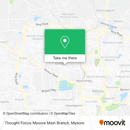 Thought Focus Mysore Main Branch map