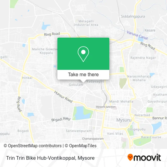 Trin Trin Bike Hub-Vontikoppal map