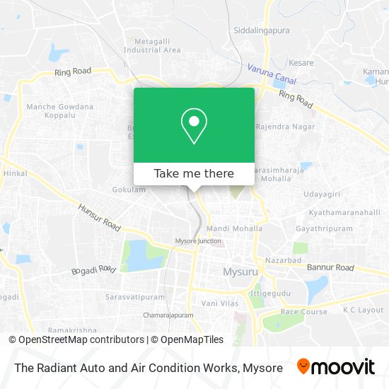 The Radiant Auto and Air Condition Works map
