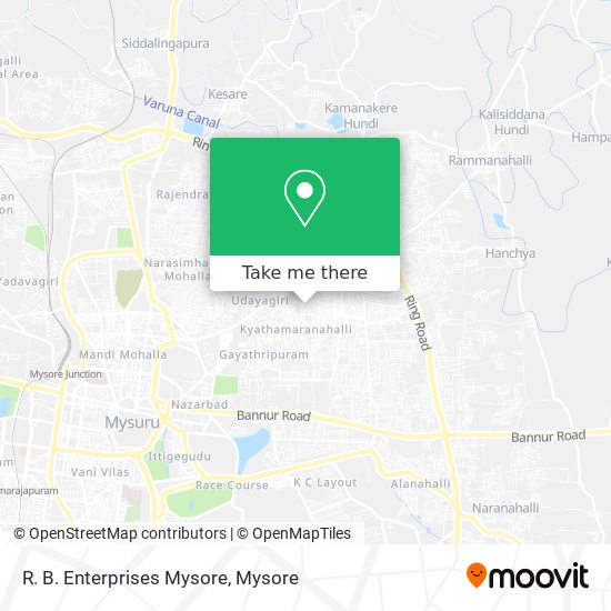 R. B. Enterprises Mysore map