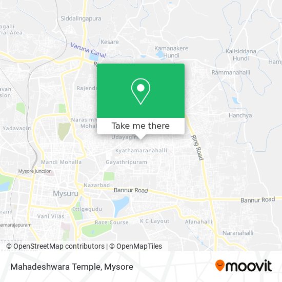 Mahadeshwara Temple map