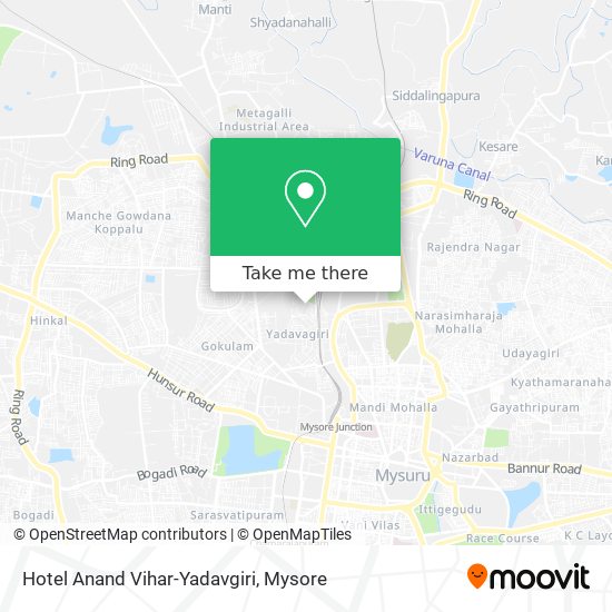 Hotel Anand Vihar-Yadavgiri map