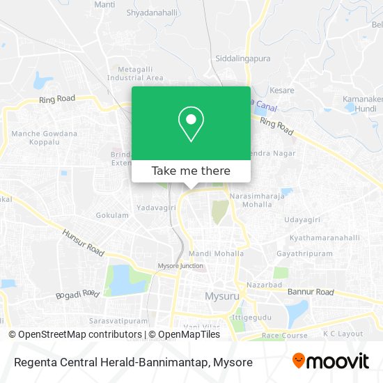 Regenta Central Herald-Bannimantap map