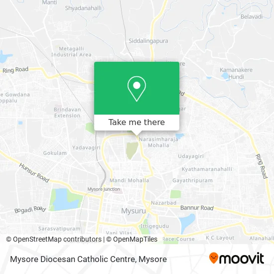 Mysore Diocesan Catholic Centre map