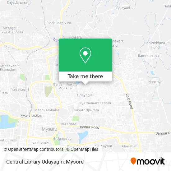 Central Library Udayagiri map
