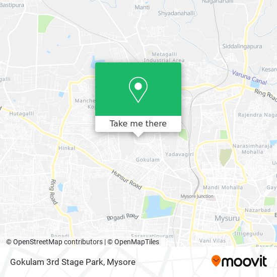 Gokulam 3rd Stage Park map