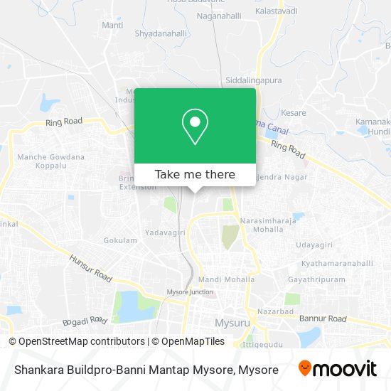 Shankara Buildpro-Banni Mantap Mysore map