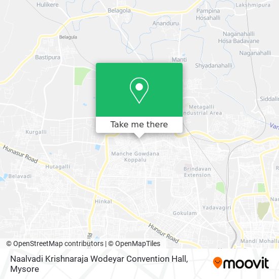 Naalvadi Krishnaraja Wodeyar Convention Hall map