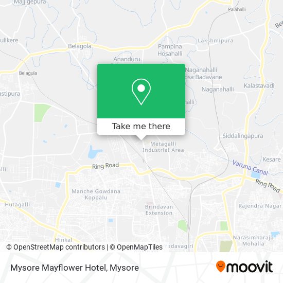 Mysore Mayflower Hotel map