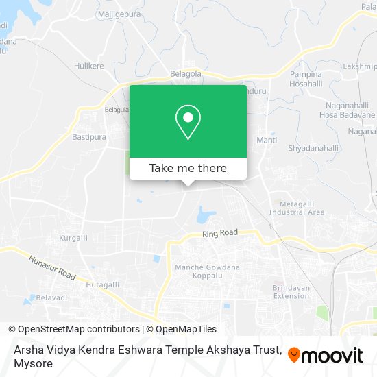 Arsha Vidya Kendra Eshwara Temple Akshaya Trust map