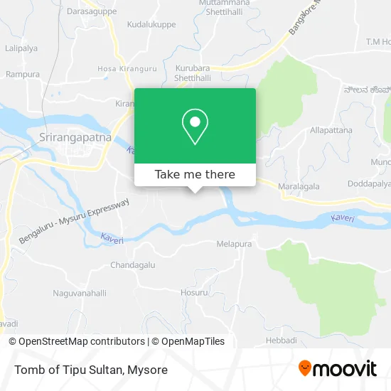 Tomb of Tipu Sultan map