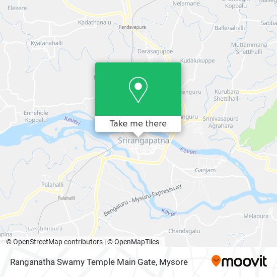 Ranganatha Swamy Temple Main Gate map