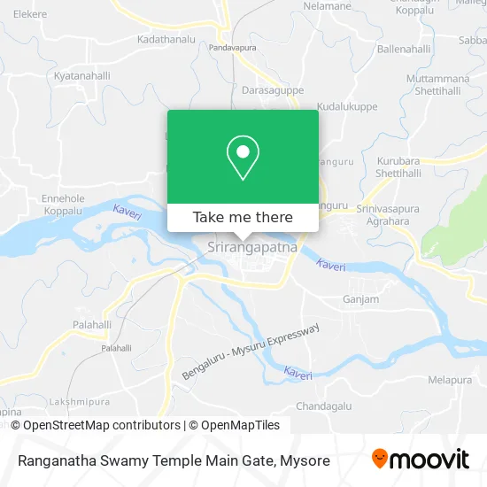 Ranganatha Swamy Temple Main Gate map