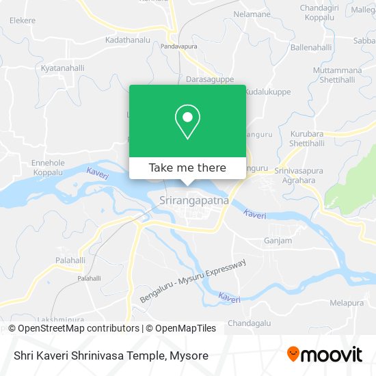 Shri Kaveri Shrinivasa Temple map