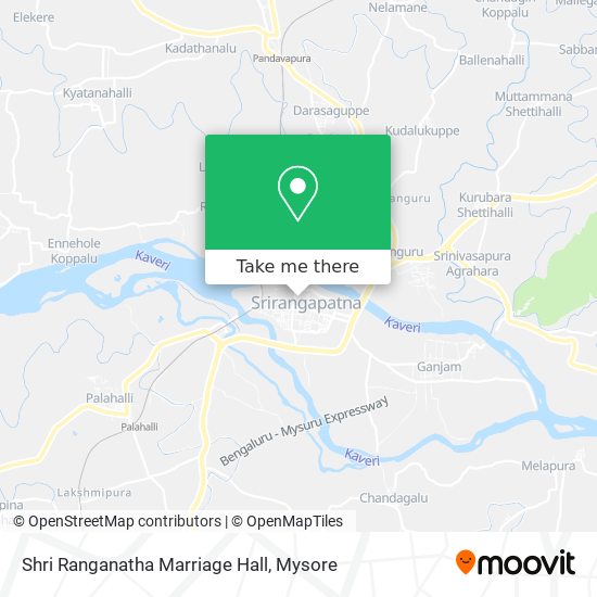 Shri Ranganatha Marriage Hall map