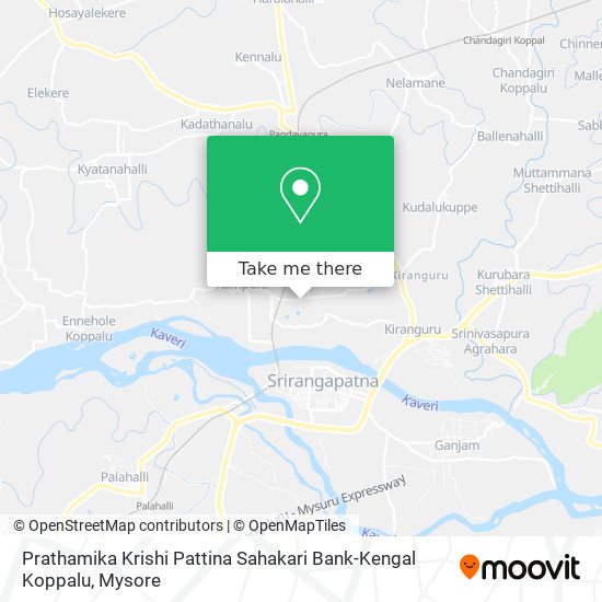 Prathamika Krishi Pattina Sahakari Bank-Kengal Koppalu map
