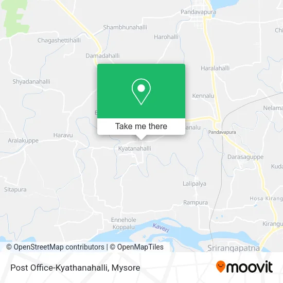 Post Office-Kyathanahalli map