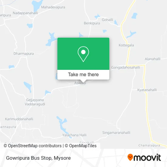 Gowripura Bus Stop map