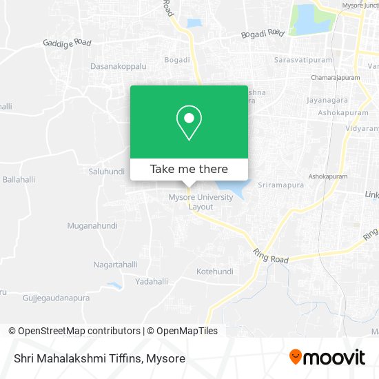 Shri Mahalakshmi Tiffins map