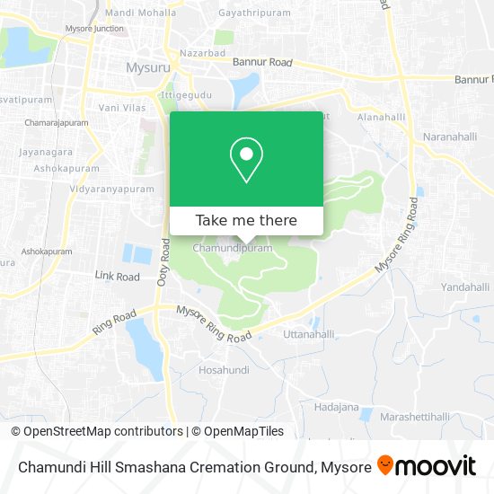 Chamundi Hill Smashana Cremation Ground map