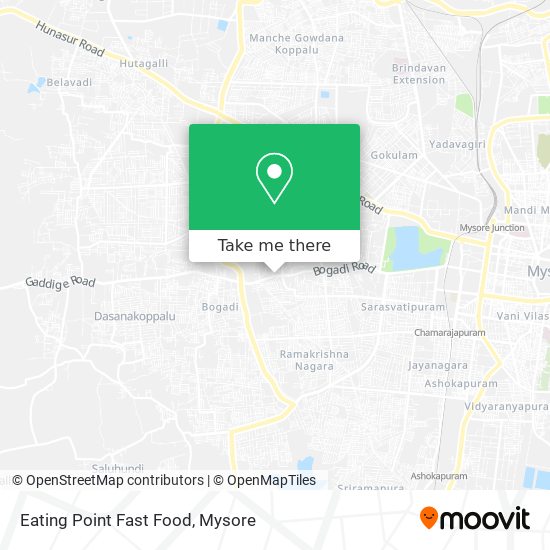 Eating Point Fast Food map