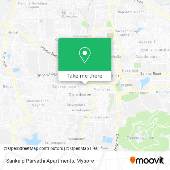 Sankalp Parvathi Apartments map