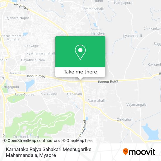 Karnataka Rajya Sahakari Meenugarike Mahamandala map