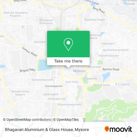 Bhagavan Aluminium & Glass House map