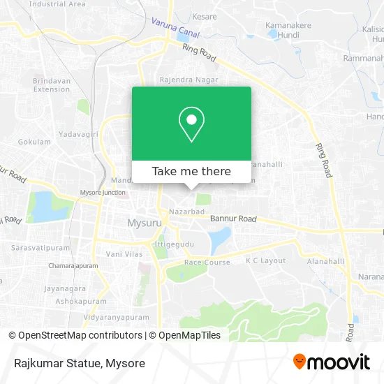 Rajkumar Statue map