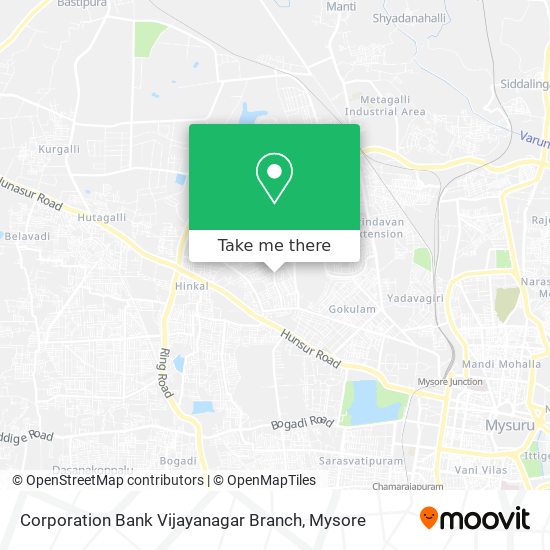 Corporation Bank Vijayanagar Branch map