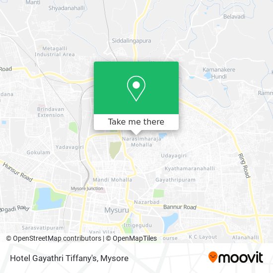 Hotel Gayathri Tiffany's map