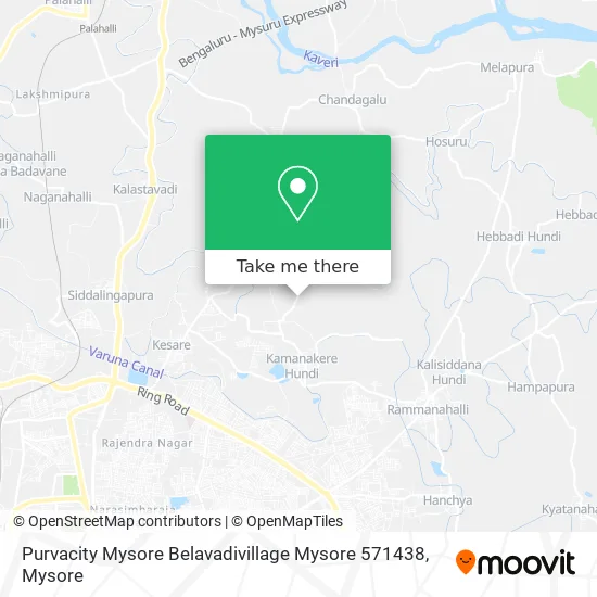 Purvacity Mysore Belavadivillage Mysore 571438 map