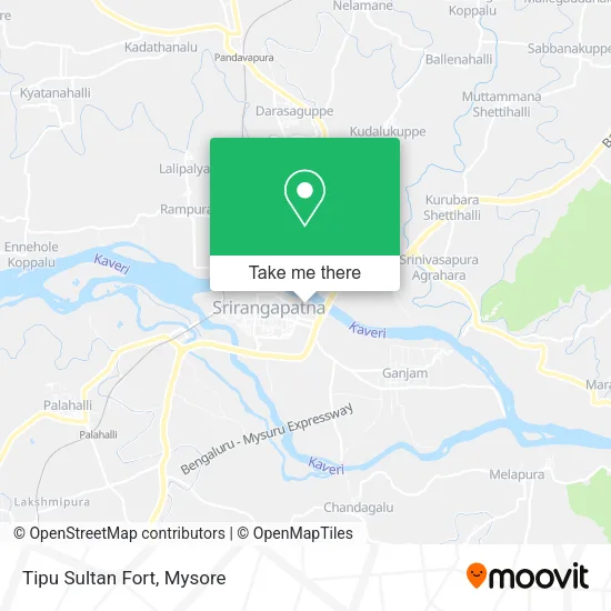Tipu Sultan Fort map