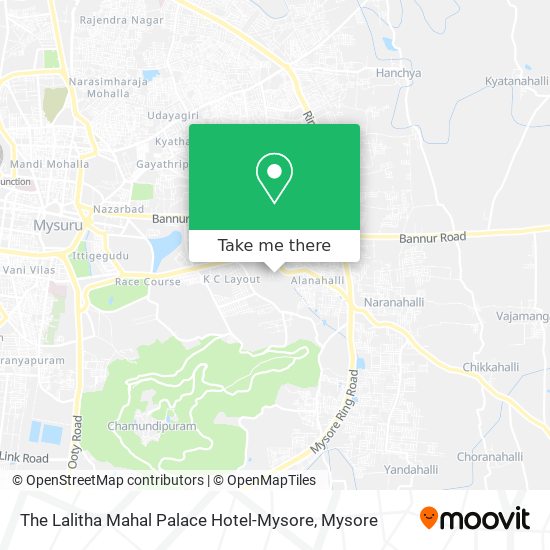 The Lalitha Mahal Palace Hotel-Mysore map