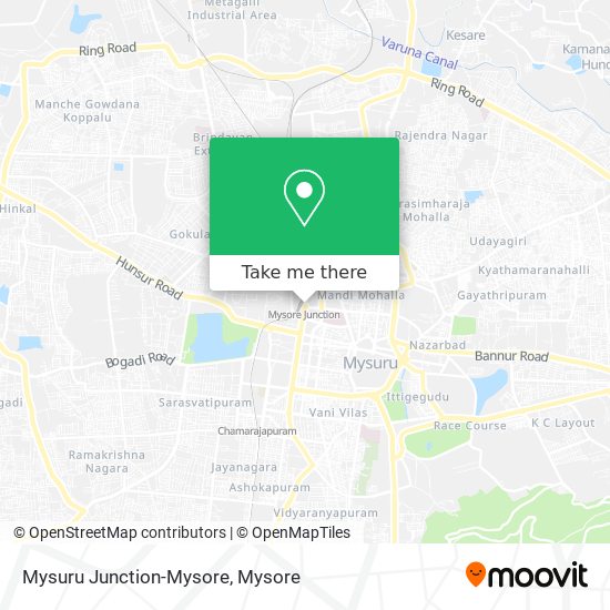 Mysuru Junction-Mysore map