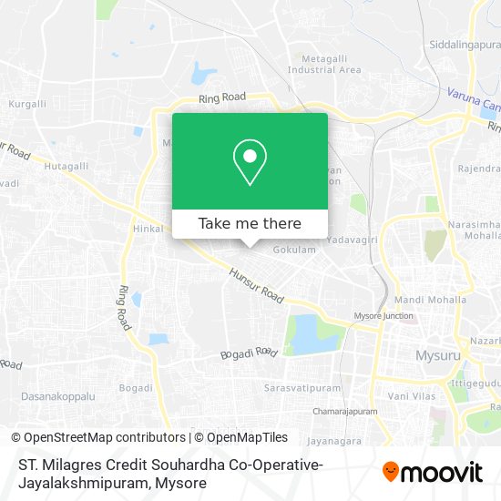 ST. Milagres Credit Souhardha Co-Operative-Jayalakshmipuram map