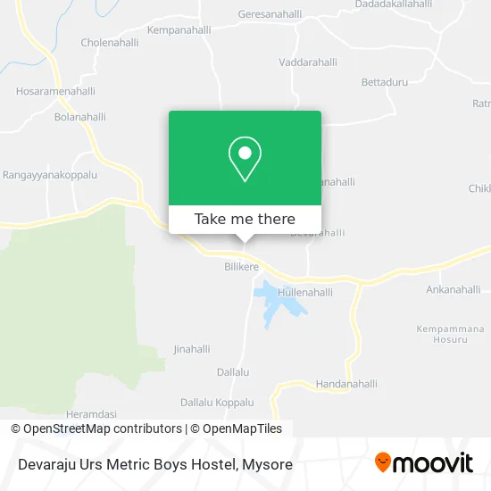 Devaraju Urs Metric Boys Hostel map