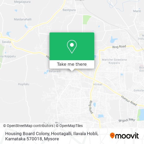 Housing Board Colony, Hootagalli, Ilavala Hobli, Karnataka 570018 map