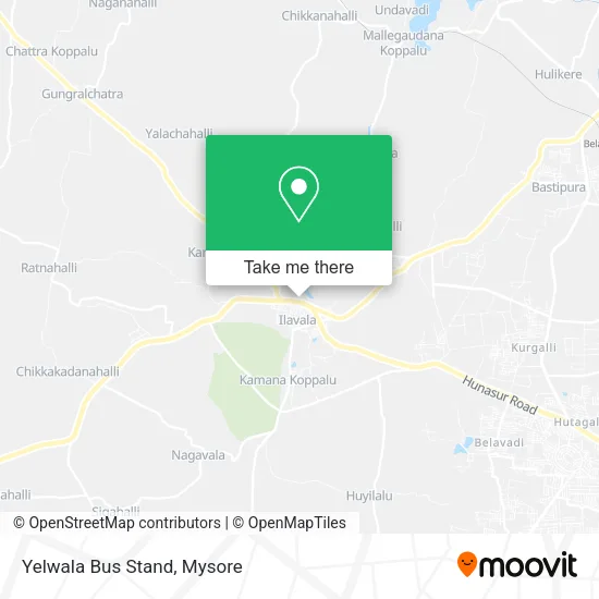 Yelwala Bus Stand map