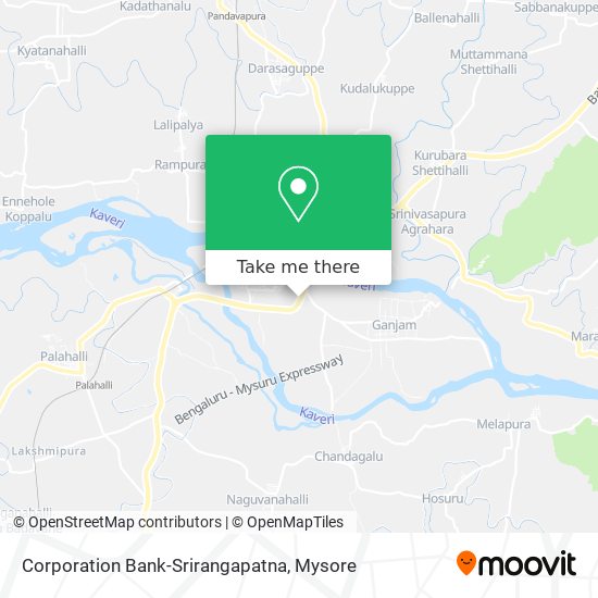 Corporation Bank-Srirangapatna map