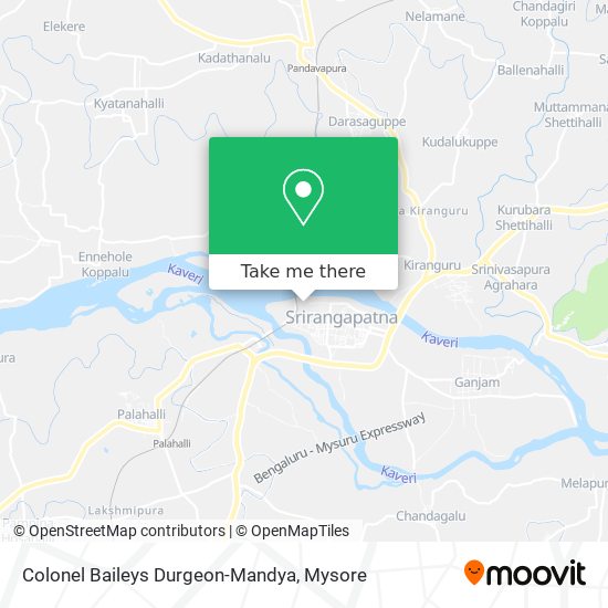 Colonel Baileys Durgeon-Mandya map