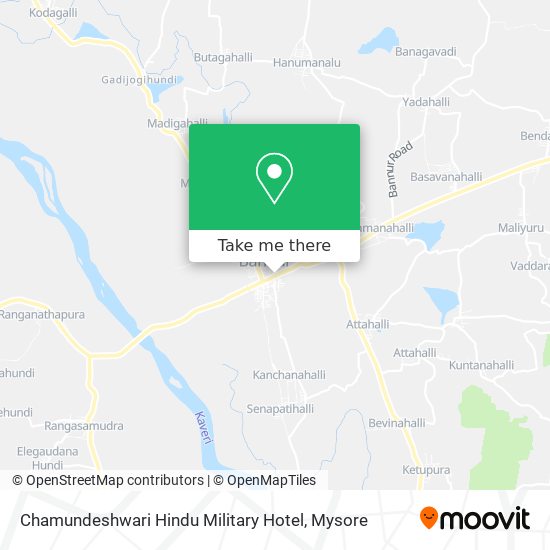 Chamundeshwari Hindu Military Hotel map