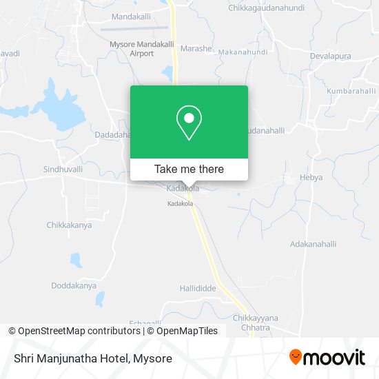 Shri Manjunatha Hotel map