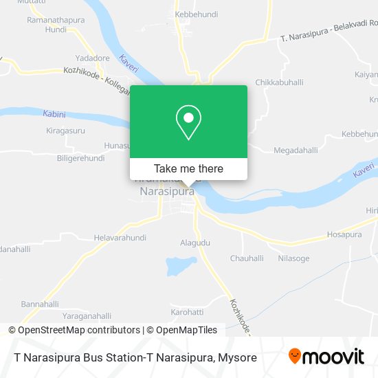 T Narasipura Bus Station-T Narasipura map