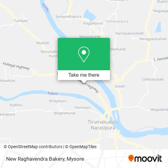 New Raghavendra Bakery map