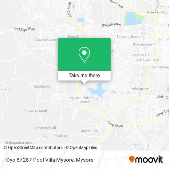 Oyo 87287 Pool Villa Mysore map