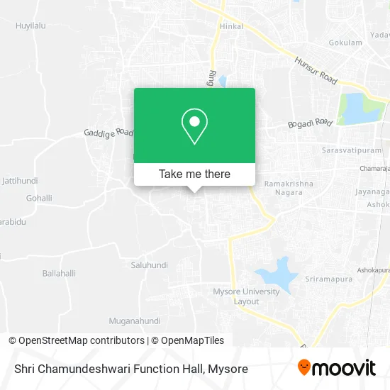 Shri Chamundeshwari Function Hall map