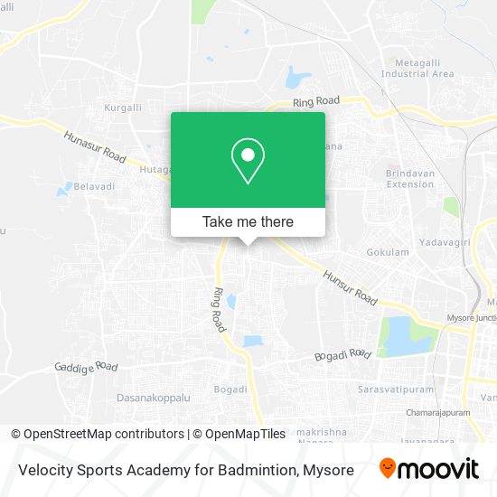 Velocity Sports Academy for Badmintion map