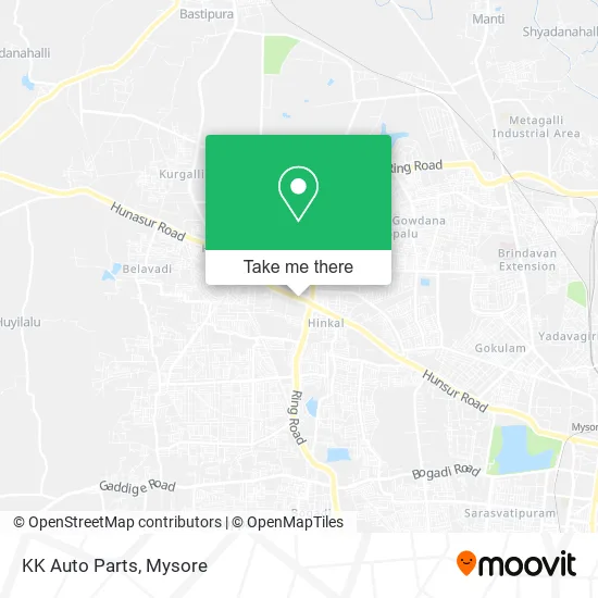 KK Auto Parts map